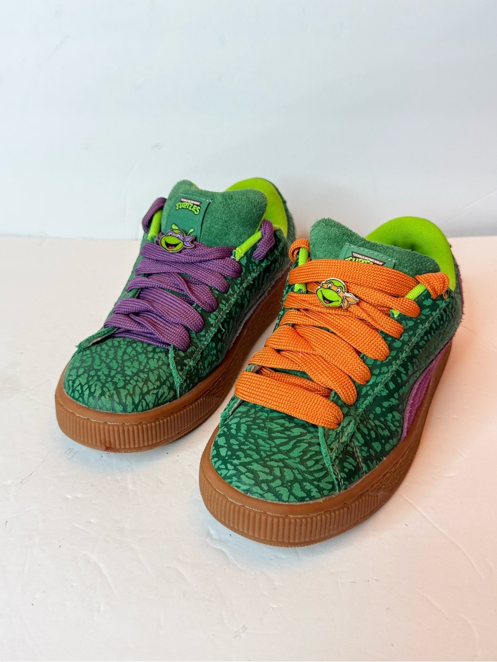 Teenage Mutant Ninja Turtle x Puma Suede XL “The Four Turtles” Sneakers Sz 4